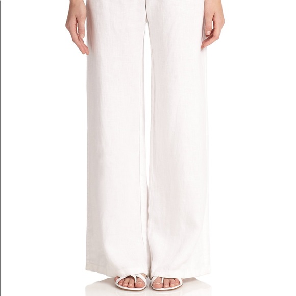 SOLD 🛑 Lilly Pulitzer white Linen The Beach Pant 32407 size M - Picture 3 of 11